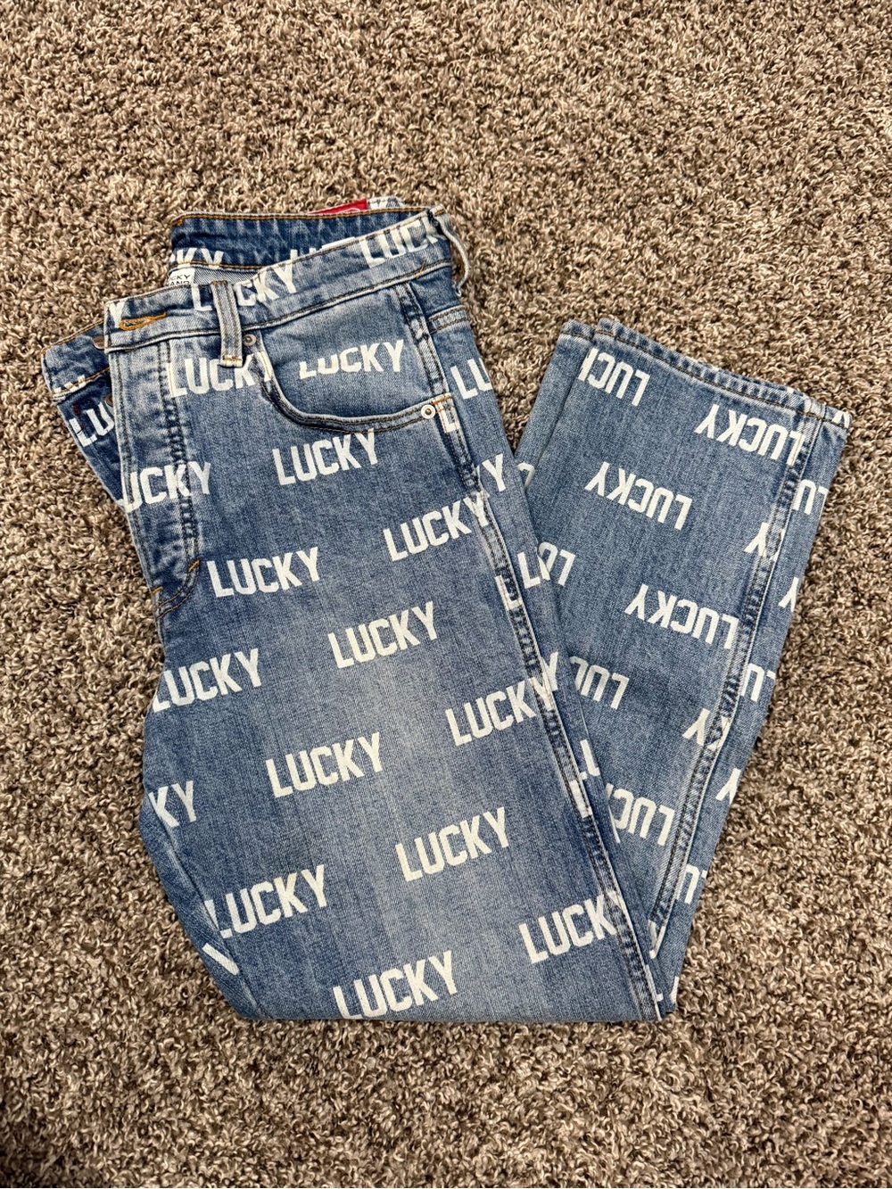LUCKY BRAND MONOGRAM JEANS SIZE 28